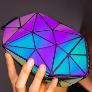The Lumination Holographic Makeup Bag